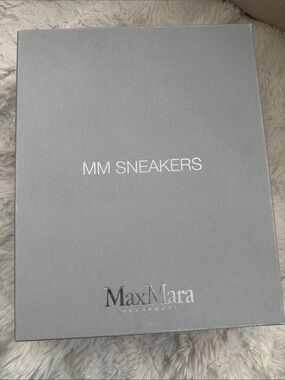 MaxMara Women’s Sneakers New with Box — Silver Gray